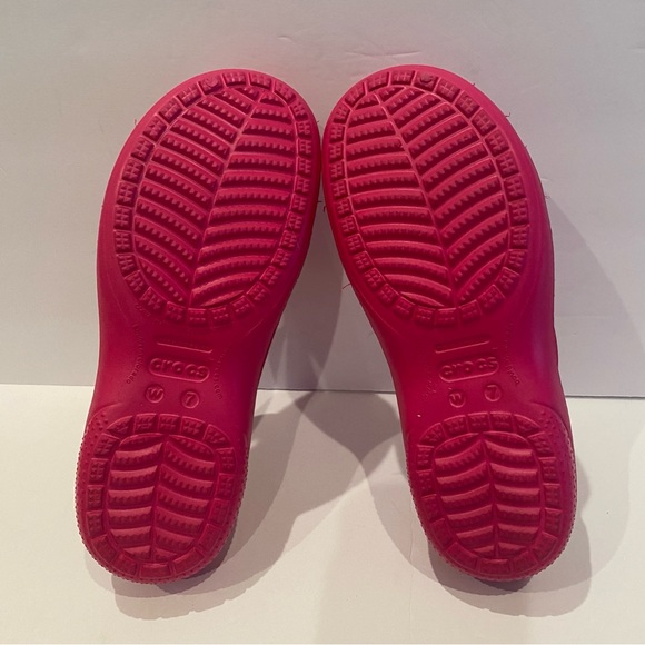 Women's Crocs Freesail Slip-on Clogs Shoes Mules Fuchsia Candy Pink Size 7 NWOT - Picture 13 of 15